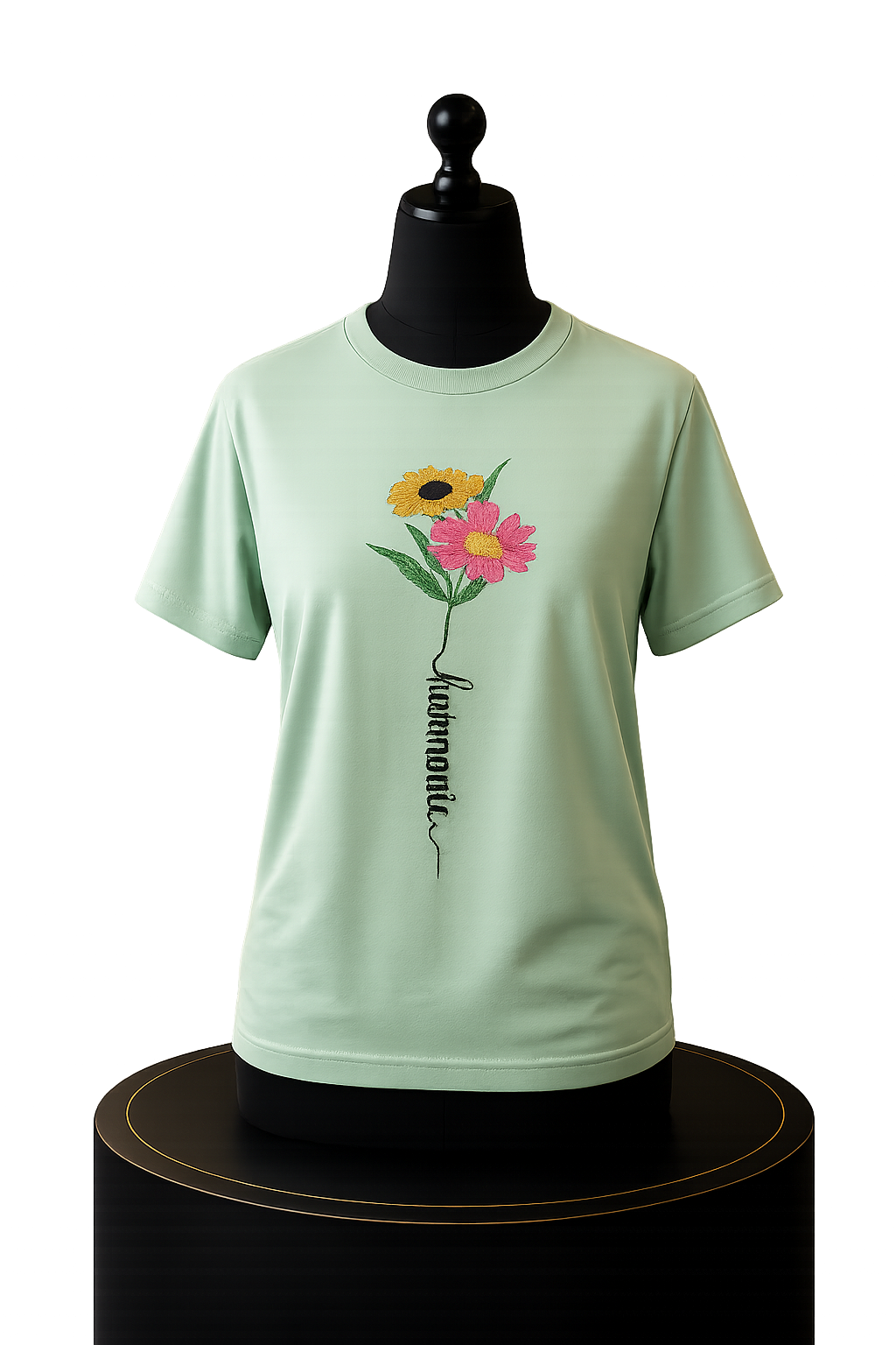 T-shirt Harmonie présenté sur mannequin